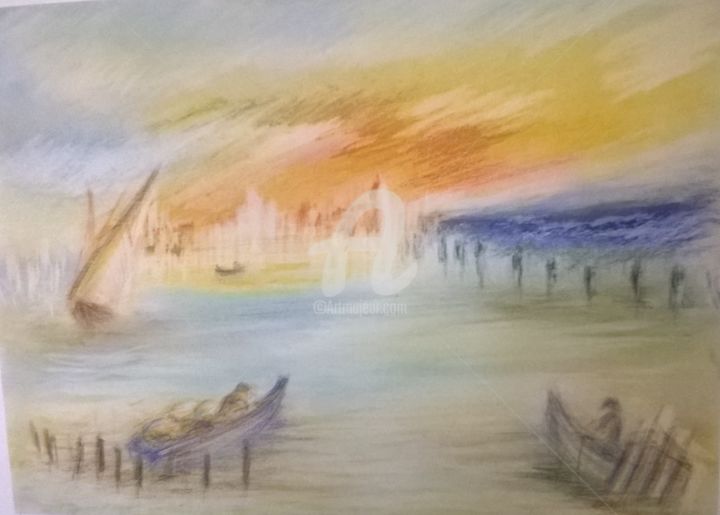 Drawing titled "HOMMAGE A WILLIAM T…" by A.Mt.Vankerk Vankerk "Loulou", Original Artwork, Pastel
