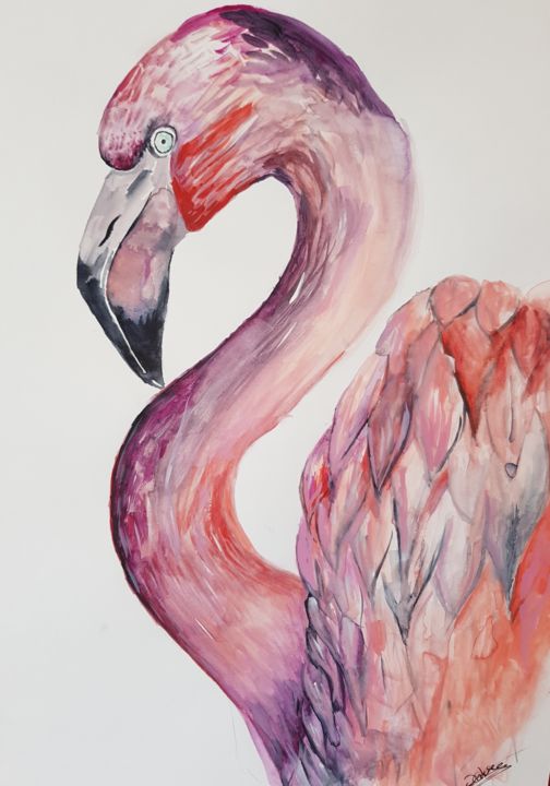 Painting titled "20180318-150734.jpg" by Coline Cabré, Original Artwork, Watercolor