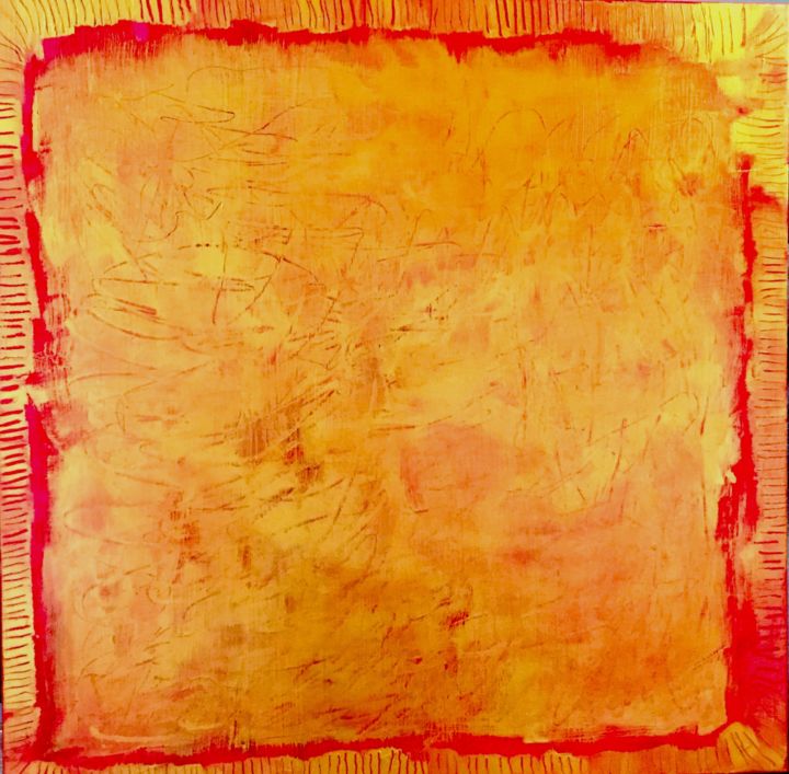 Peinture intitulée "Gold 2, Acrylique s…" par Briga, Œuvre d'art originale, Acrylique