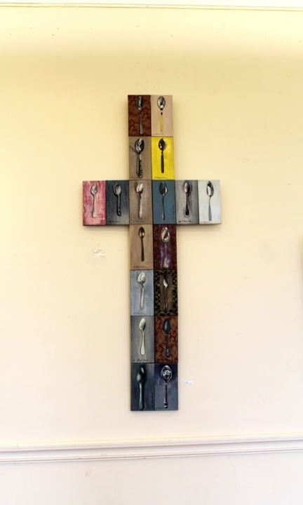 Peinture intitulée "Spoons Cross. Exemp…" par Nathalia Chipilova, Œuvre d'art originale, Acrylique