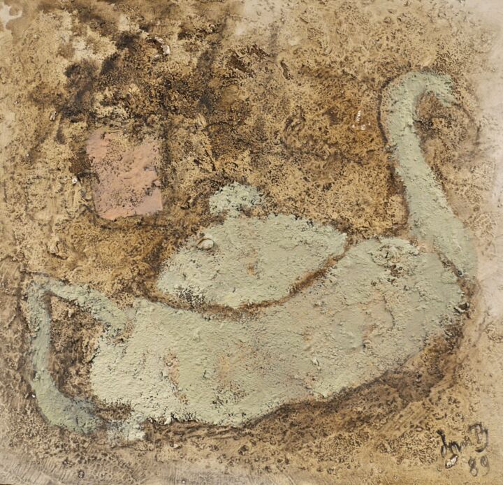Peinture intitulée "La théière verte (+…" par Dominique Bertrand, Œuvre d'art originale, Huile