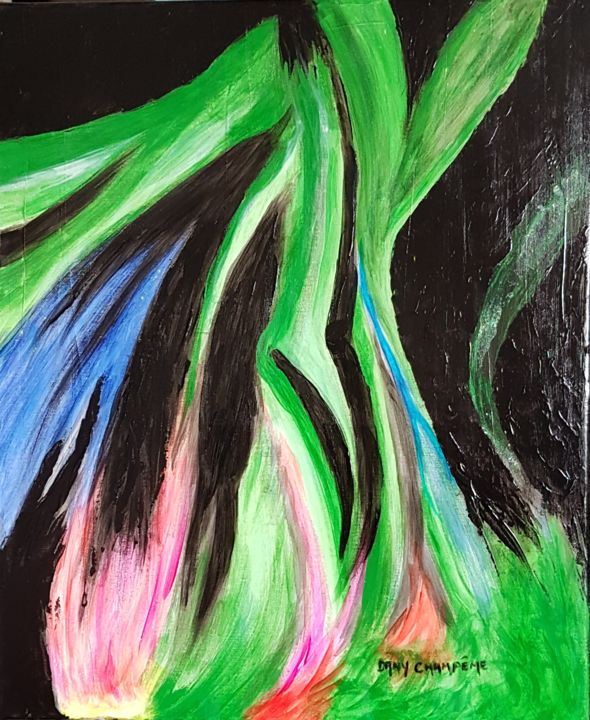Peinture intitulée "71-improvisation-12…" par Dany Champeme, Œuvre d'art originale