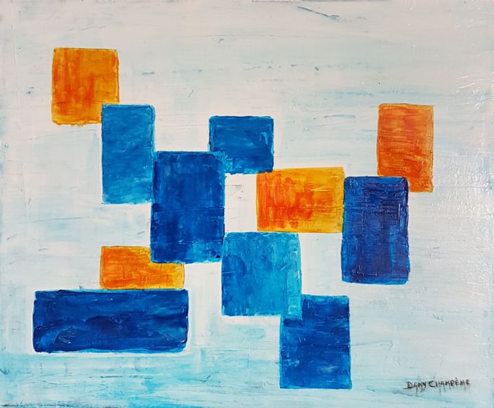 Schilderij getiteld "Expression" door Dany Champeme, Origineel Kunstwerk, Acryl