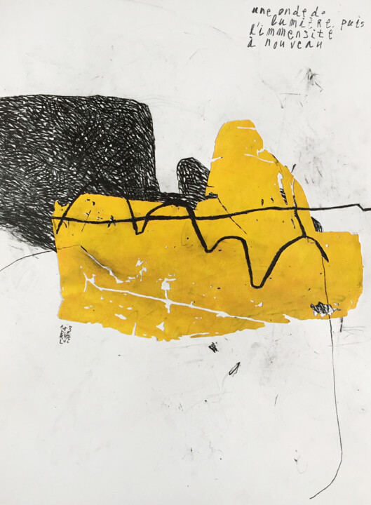 Peinture intitulée "L'IMMENSITE - VASTN…" par Luc Pierre, Œuvre d'art originale, Collages