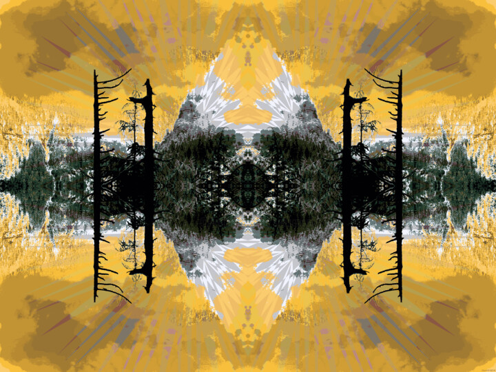 Digital Arts titled "Out in the Cold 5" by Ken Grzesik, Original Artwork, Digital Painting