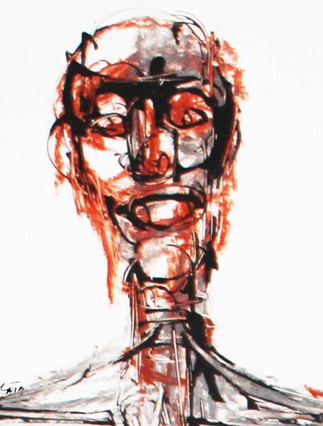 Dessin intitulée "portrait.jpg" par Bachir Laib, Œuvre d'art originale, Pastel