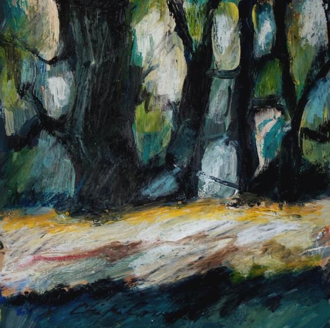 Painting titled "Square" by Nathalia Chipilova, Original Artwork, Oil