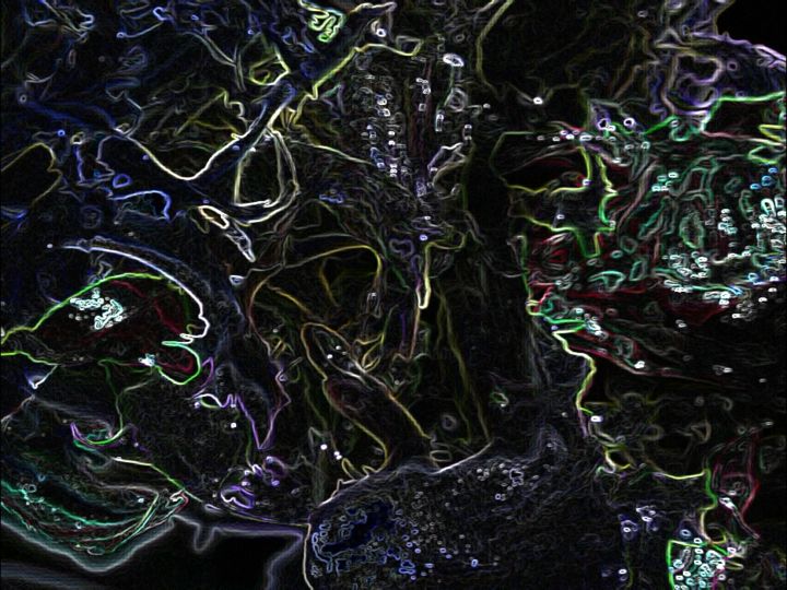 Digital Arts titled "Forest of the imagi…" by Heart Of Abstraction, Original Artwork, Digital Painting