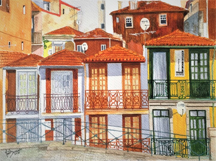 제목이 "Miragaia Colorida,P…"인 미술작품 Inês Dourado로, 원작, 수채화