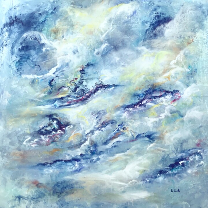 Pintura titulada "It Was Written in t…" por Elisa Cook Benbassat Bassat, Obra de arte original, Oleo