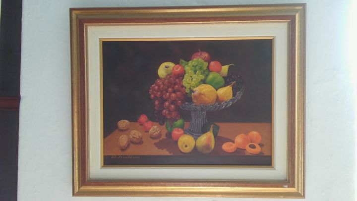 Painting titled "FRUITS" by Dimitrios Gonalakis, Original Artwork, Oil