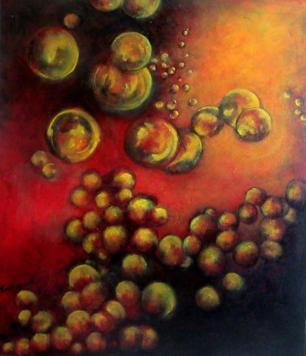Peinture intitulée "so-many-questions-o…" par Marianne Charlotte Mylonas-Svikovsky (Marlo), Œuvre d'art originale, Acrylique