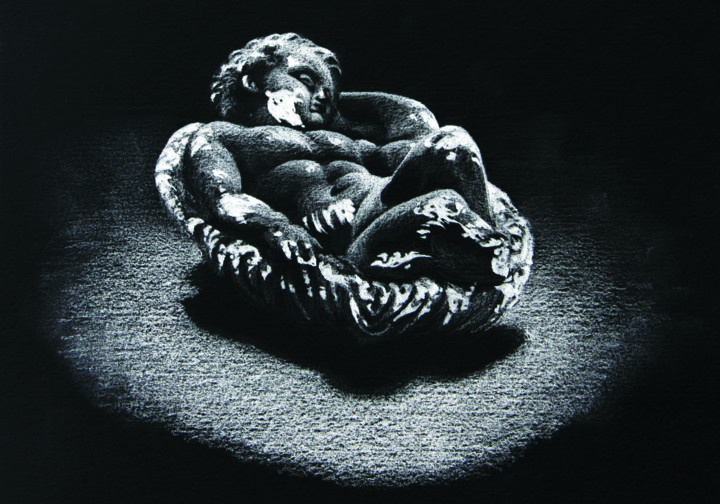 Drawing titled "nega12" by Sébastien Bocquet, Original Artwork