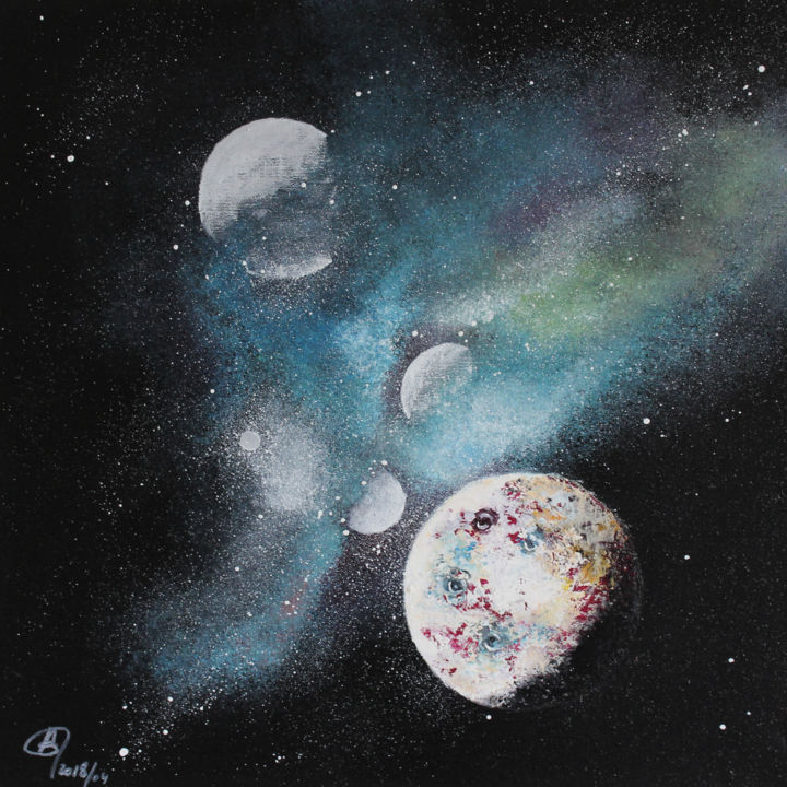 绘画,  15.8x15.8 in 