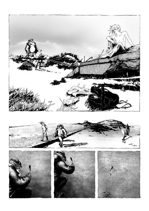 Drawing titled "p28" by Sébastien Bocquet, Original Artwork