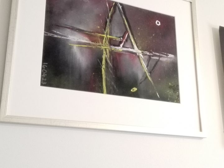 Painting titled "(Many Times) Broken…" by Pertti Matikainen, Original Artwork, Acrylic