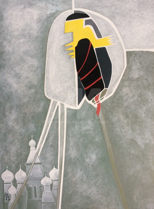 The Unexpected Journey, or, “Paris-Moscou” 绘画, 24x18 in