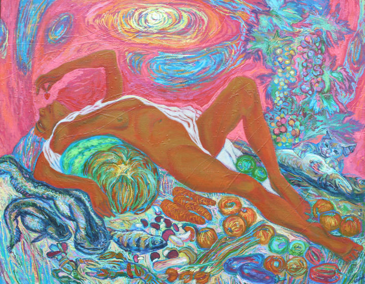 Дары Бога (Existentia) 绘画, 39.4x49.2 in