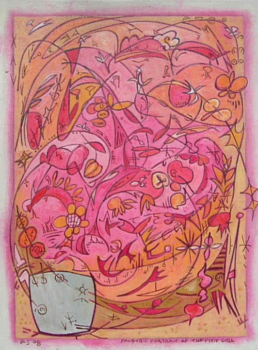 Painting titled "Pandoric Portrait O…" by Gerald Shepherd F.F.P.S., Original Artwork, Oil