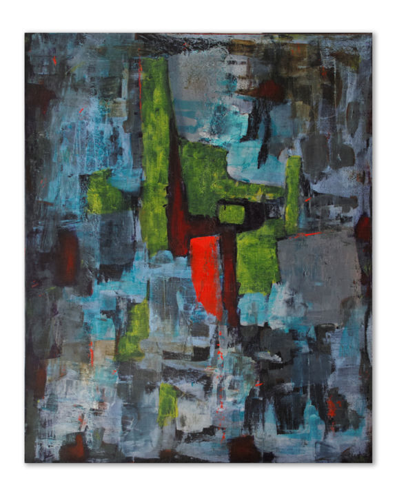 Peinture intitulée "BVR" par Juliette Gallas, Œuvre d'art originale, Acrylique