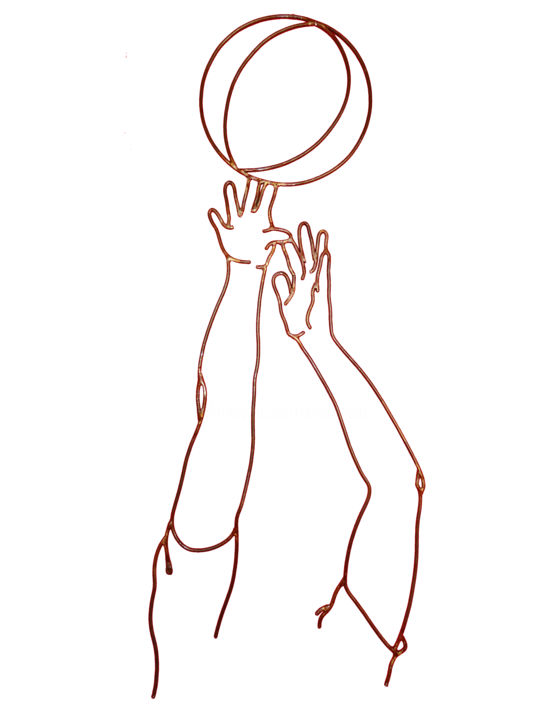 La basketeuse 雕塑, 43.3x17.3 in