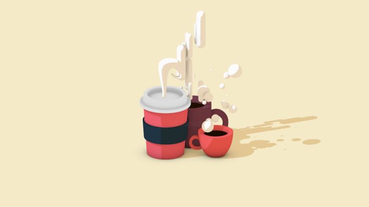 Цифровое искусство под названием "Coffee" - Nico Krohn, Подлинное произведение искусства