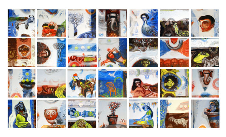 "Colors of my Life" başlıklı Tablo Mahesh Pal Gobra tarafından, Orijinal sanat, Akrilik