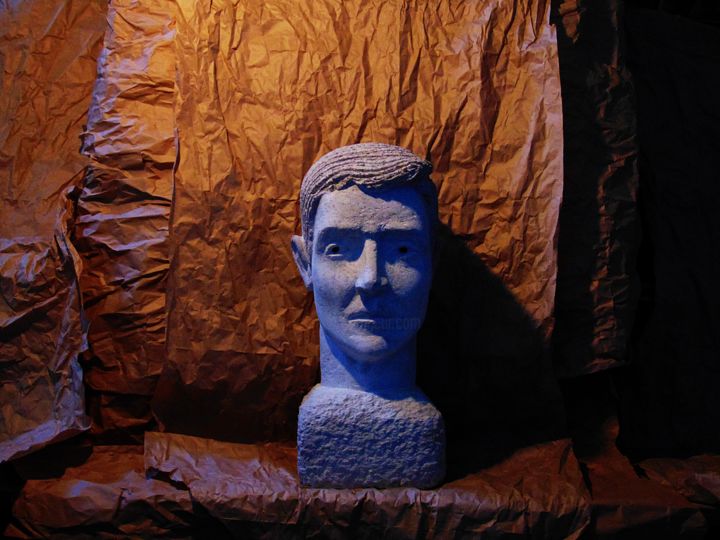 Sculptuur getiteld "Jovem Republicano" door Susoescultordapedra, Origineel Kunstwerk, Steen