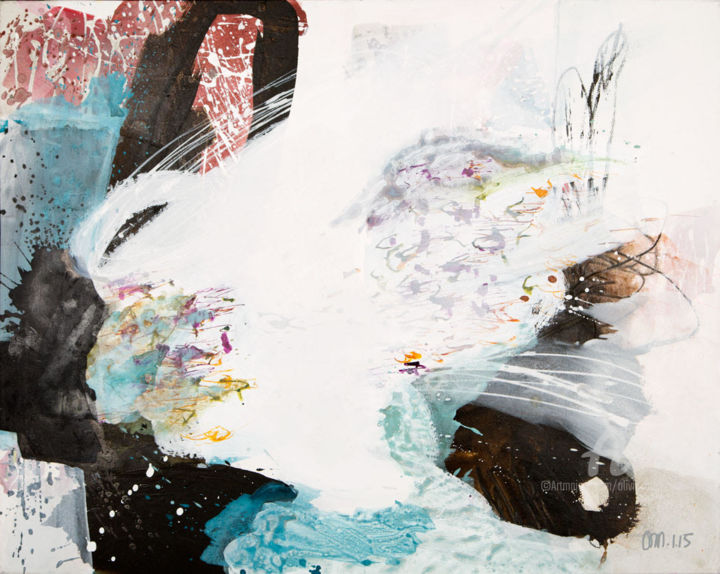 Painting titled "Sternengeburt" by Olivia Melchior, Original Artwork