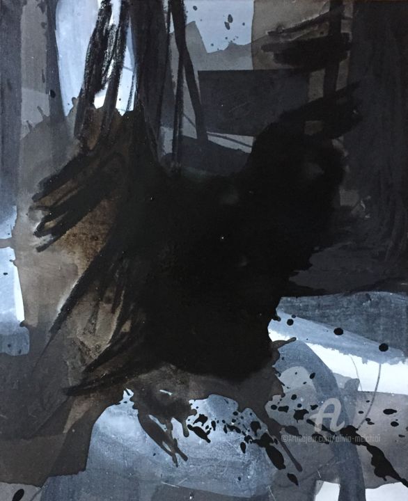 Painting titled "Winterstory II" by Olivia Melchior, Original Artwork