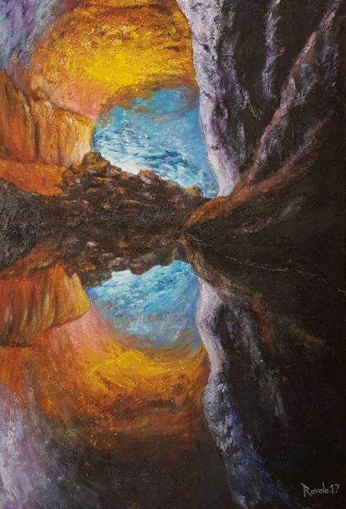Painting titled "Los verdes" by Ravelo, Original Artwork