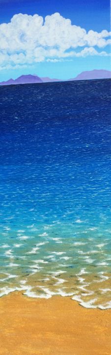 Ζωγραφική με τίτλο "la isla" από Ravelo, Αυθεντικά έργα τέχνης