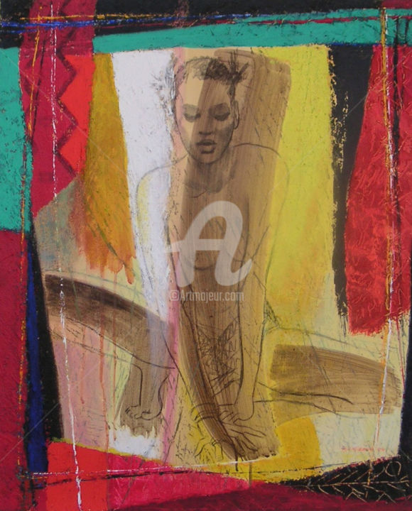 BAMBARA 绘画, 31.9x25.6 in