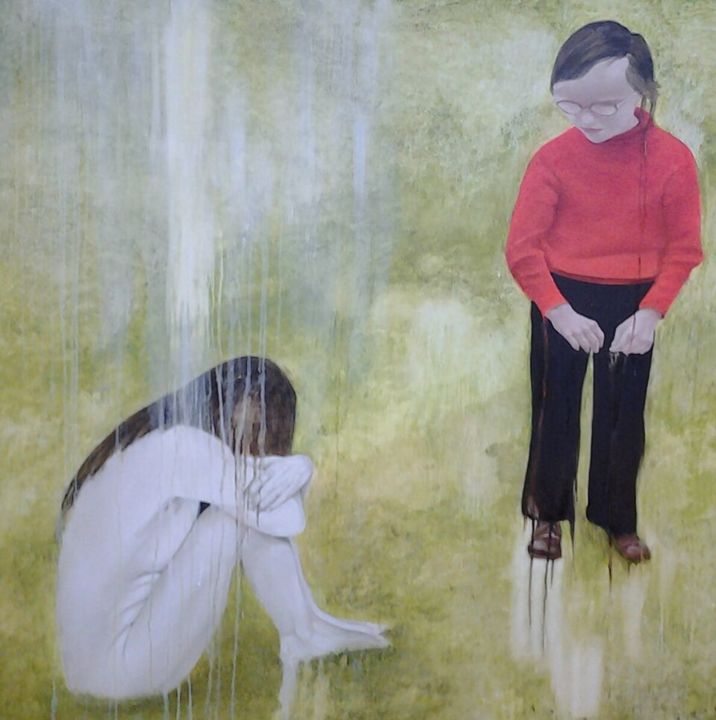 Painting titled "20180421-220312-1-p…" by Dominique Selen, Original Artwork, Oil
