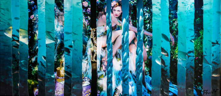 Ζωγραφική με τίτλο "Amphitrite" από Hélène Poncelet, Αυθεντικά έργα τέχνης