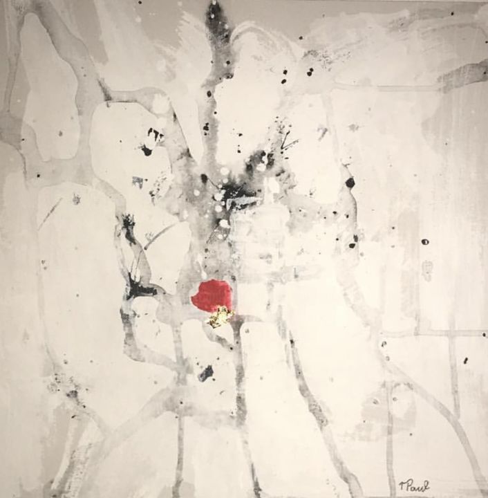 « A mòrt d’a maire gran » 绘画, 15.8x11.8 in
