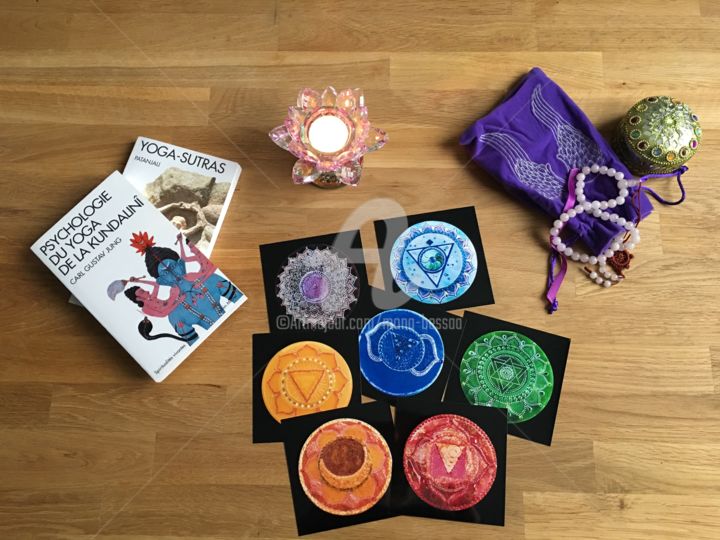 Photographie intitulée "7 chakras - Lot de…" par Mona Bessaa, Œuvre d'art originale, Photographie numérique