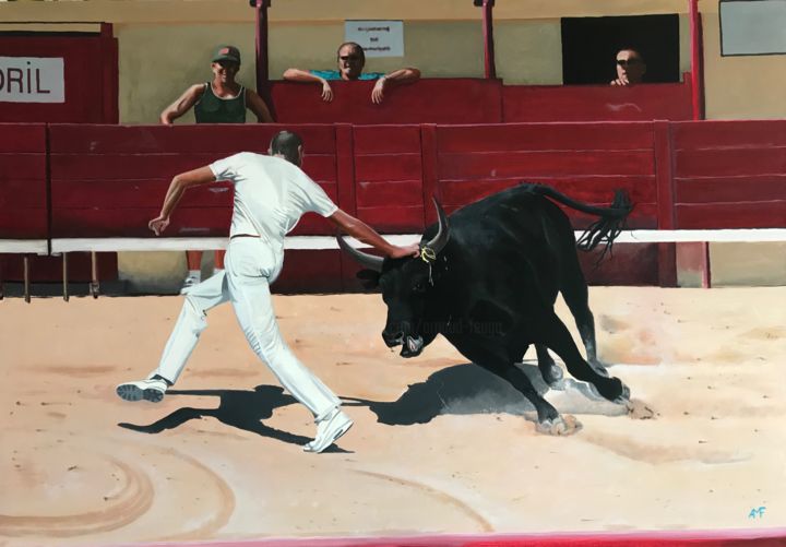 Ζωγραφική με τίτλο "Rasétade 6" από Arnaud Feuga, Αυθεντικά έργα τέχνης, Λάδι