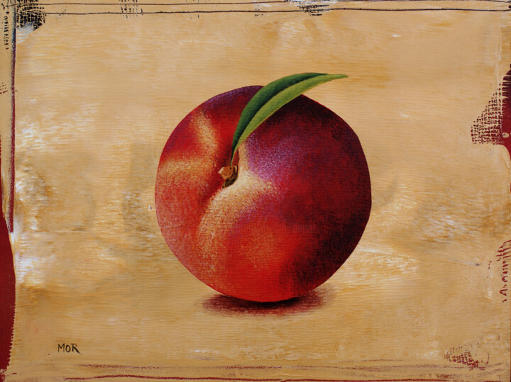 Peach 绘画, 11.8x15.8 in