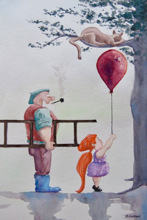 Take It Please 绘画, 10.5x7 in