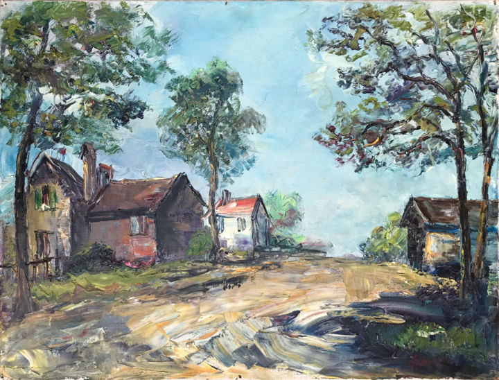 Painting titled "Senza titolo 7" by Adolfo Carducci, Original Artwork, Oil