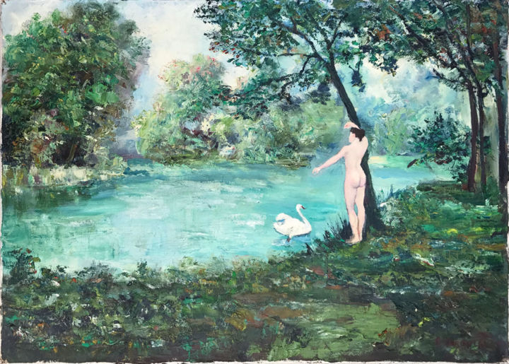 Painting titled "Senza titolo 3" by Adolfo Carducci, Original Artwork, Oil