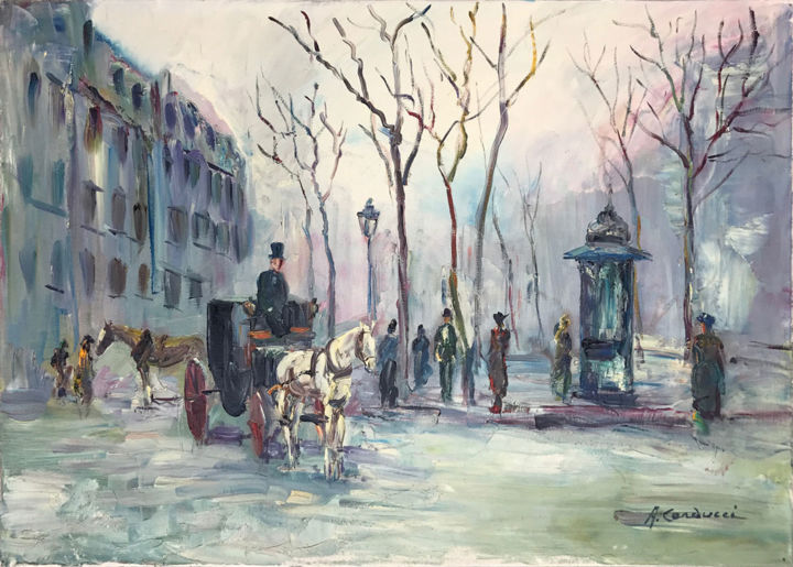 Painting titled "Senza titolo 2" by Adolfo Carducci, Original Artwork, Oil