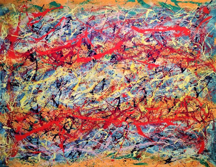 N° 141 Le long du chemin 绘画, 46.5x61 in