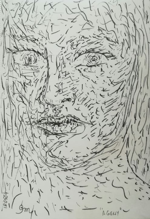Drawing titled "The Times They Are…" by Pertti Matikainen, Original Artwork, Marker