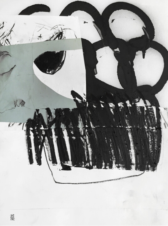 Collages titled "LET GO" by Luc Pierre, Original Artwork, Paper