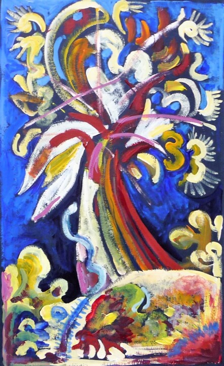 Arbre 2 Painting, 12.6x7.9 in