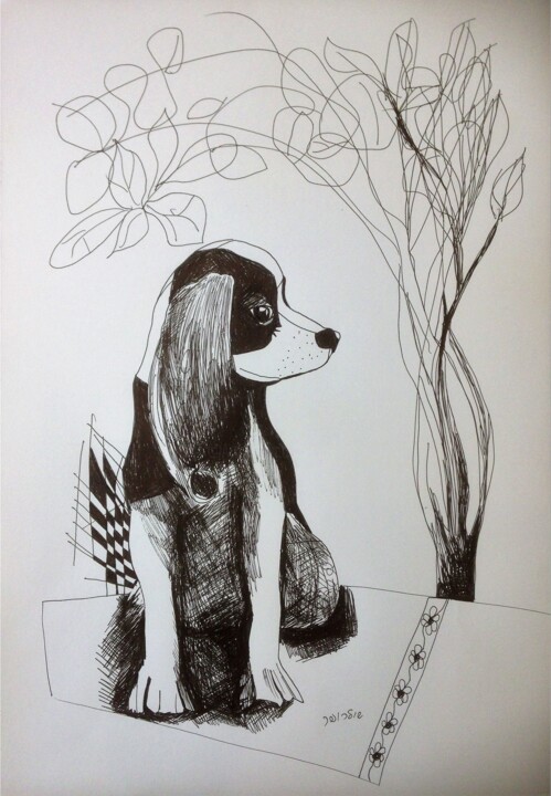 图画,  18.9x13 in 