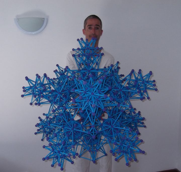 Rzeźba zatytułowany „Voyager Merkabah” autorstwa Spiritual Master Free Spirit, Oryginalna praca, Plastik