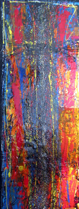 Painting titled "Passion interdite" by Marcelle Hamelin, Original Artwork, Other